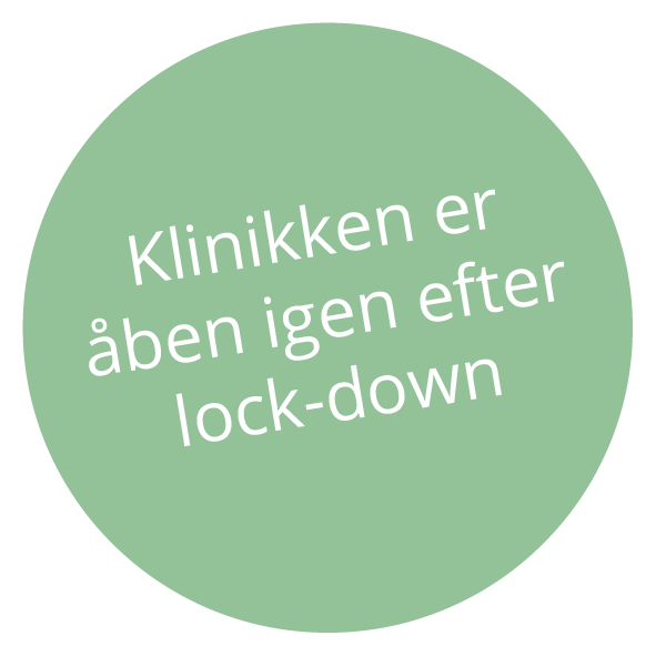Klinikken er aaben igen efter lockdown